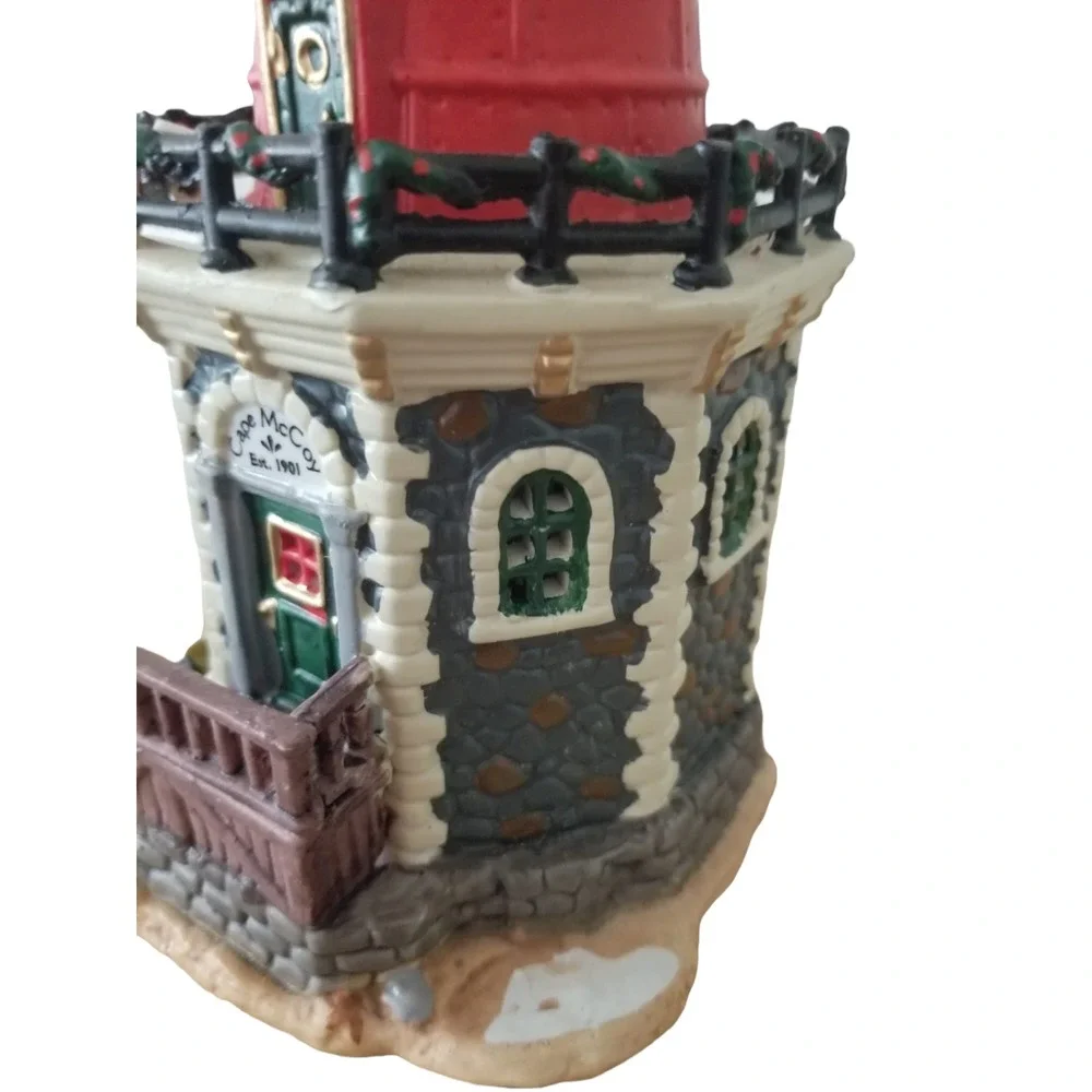 Lighthouse Light Up Style Electrical Figurine Height 9.5 in Christmas